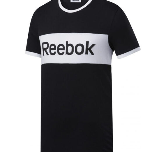 Reebok TE LINEAR LOGO COLOR BLOCKED SS TEE черно XL – Мъжка тениска 1704821
