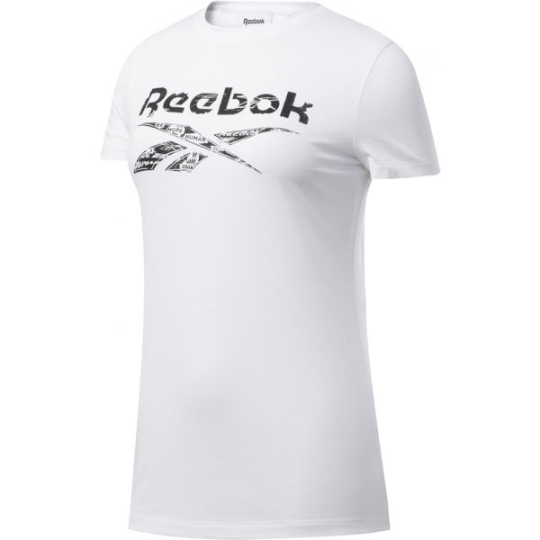 Reebok TE GRAPHIC TEE DELTA бяло L – Дамска тениска 1704871