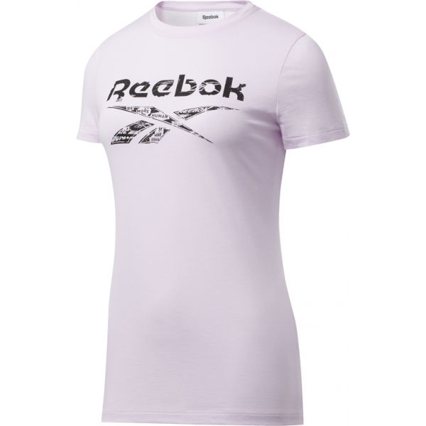 Reebok TE GRAPHIC TEE DELTA розово S – Дамска тениска 1704875