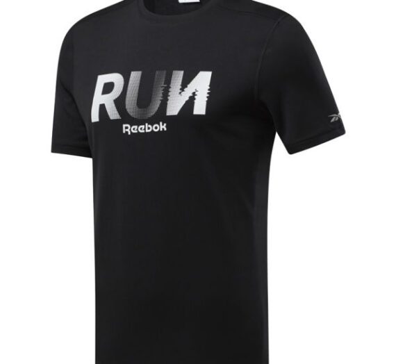 Reebok RE GRAPHIC TEE черен M – Мъжка тениска 1732471