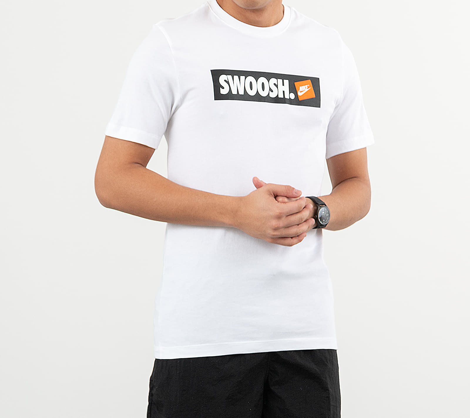 Тениски Nike Sportswear Swoosh Bumper Sticker Tee White/ White 50650_M