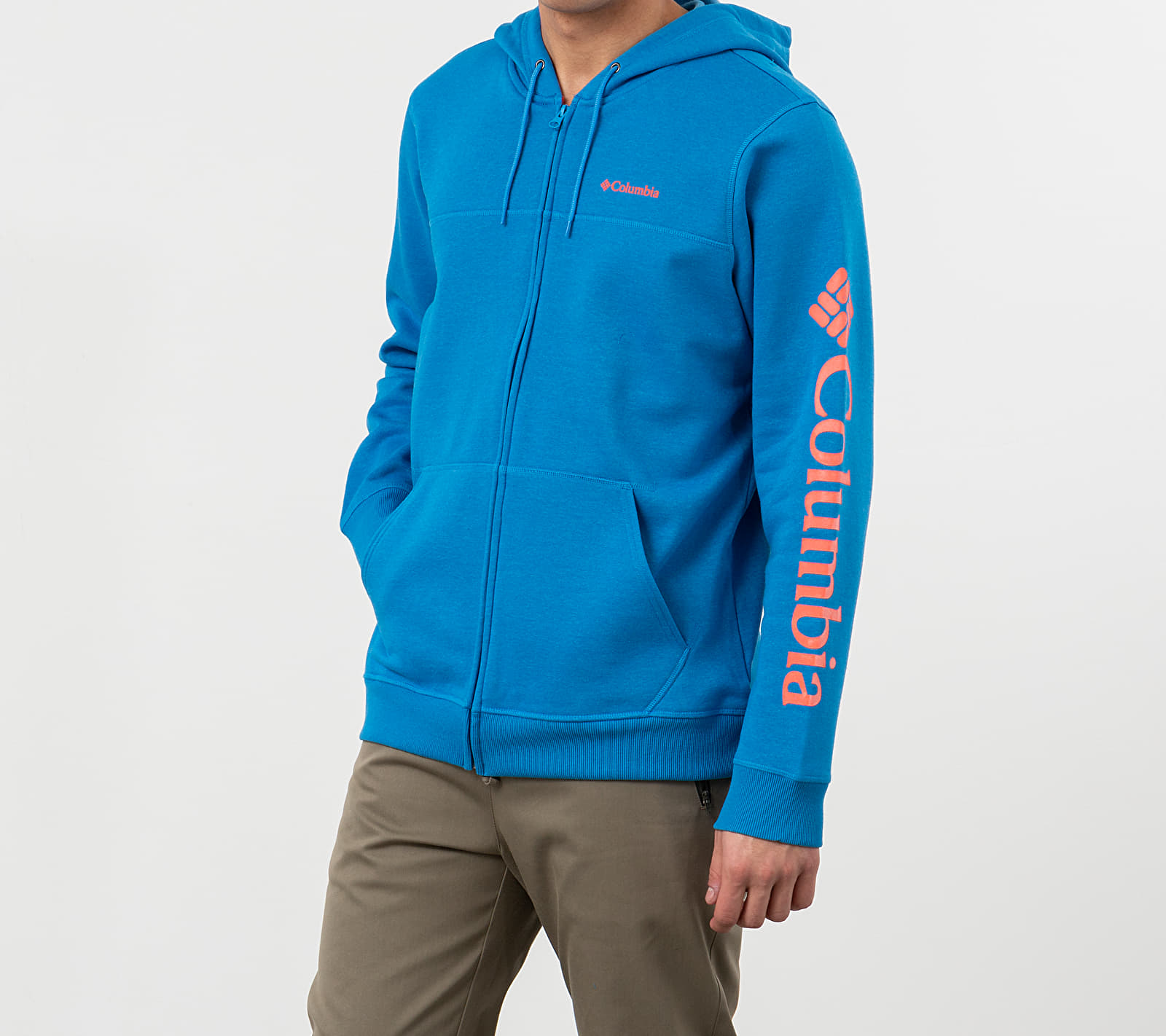 Суичъри и пуловери Columbia Logo Fleece Hoodie Blue 51821_S