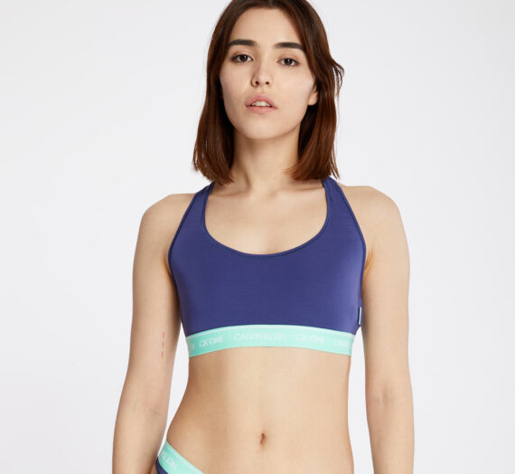Дамско бельо Calvin Klein Unlined Bralette Blue Whale 53509_XS