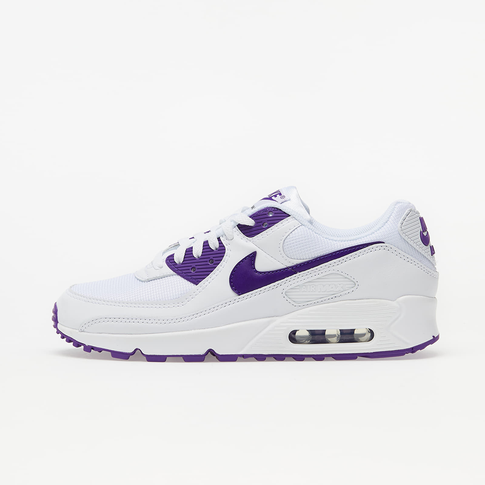 Мъжки кецове и обувки Nike Air Max 90 White/ Voltage Purple-Black 60841_7_5