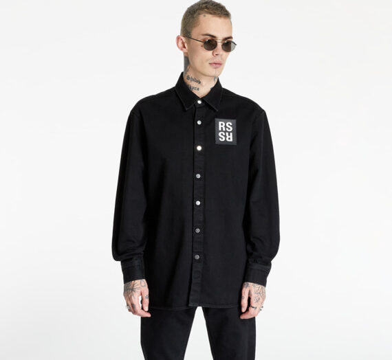Ризи RAF SIMONS Straight Fit Denim Shirt Black 105568_S