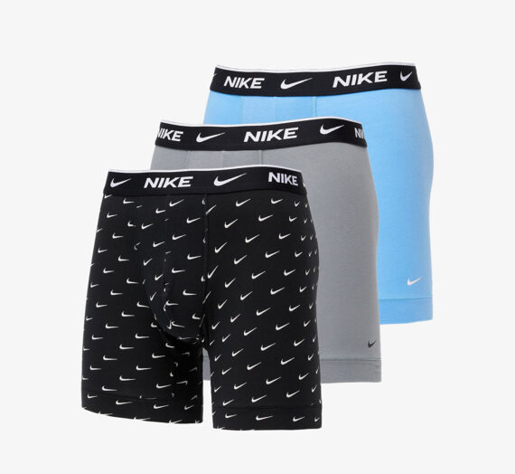 Бельо Nike 3 Pack Boxer Briefs Swoosh Print/ Grey/ Uni. Blue 112111_S