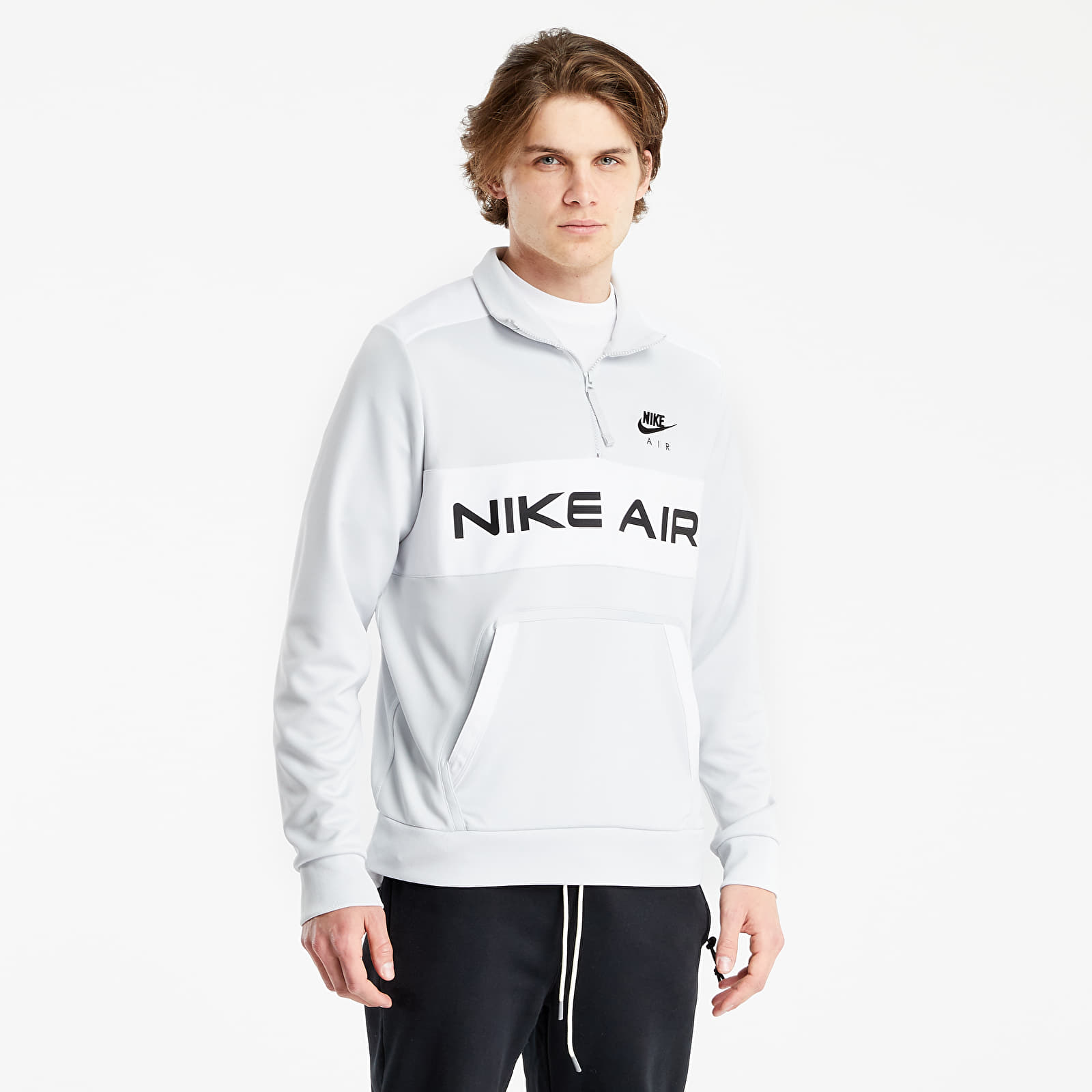 Суичъри и пуловери Nike Sportswear Nike Air PK Jacket Photon Dust/ White/ Black/ Black 115486_S