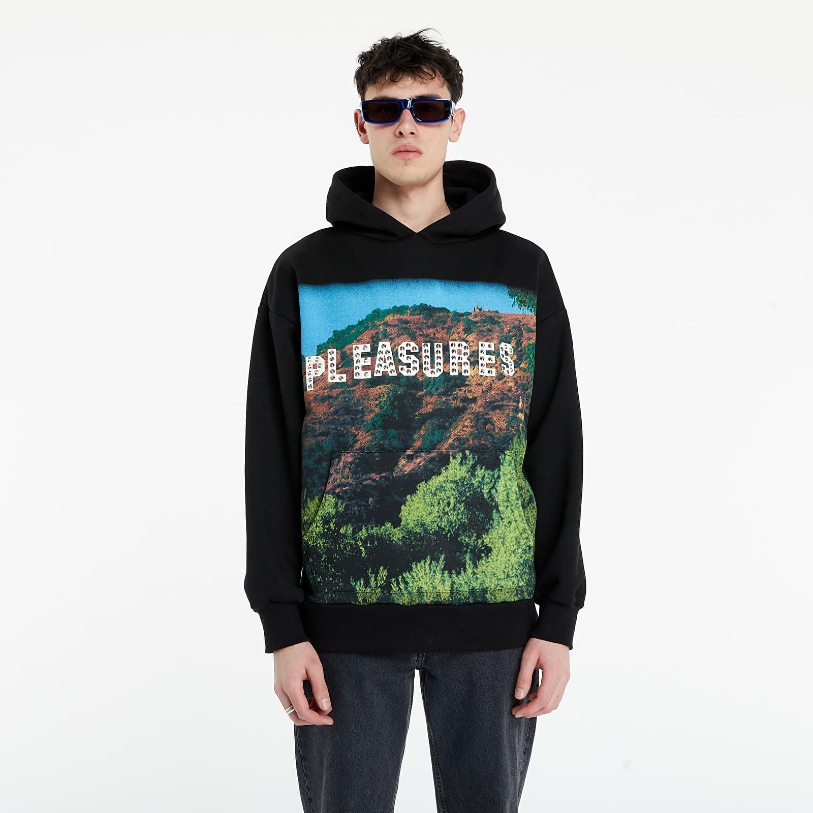 Суичъри и пуловери PLEASURES Pleasureswood Studded Hoodie Black 118141_XL