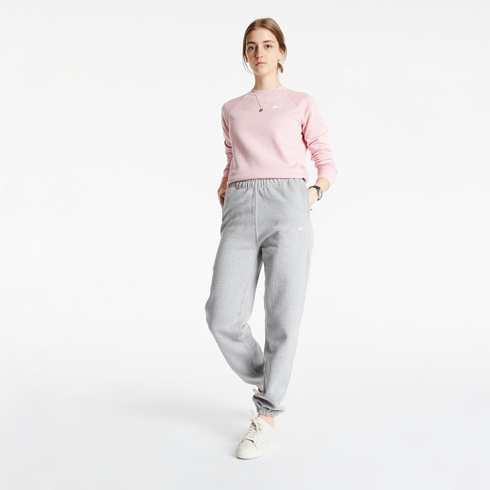 Дънки и панталони NikeLab Women’s Fleece Pants Dk Grey Heather/ White 118696_XXS