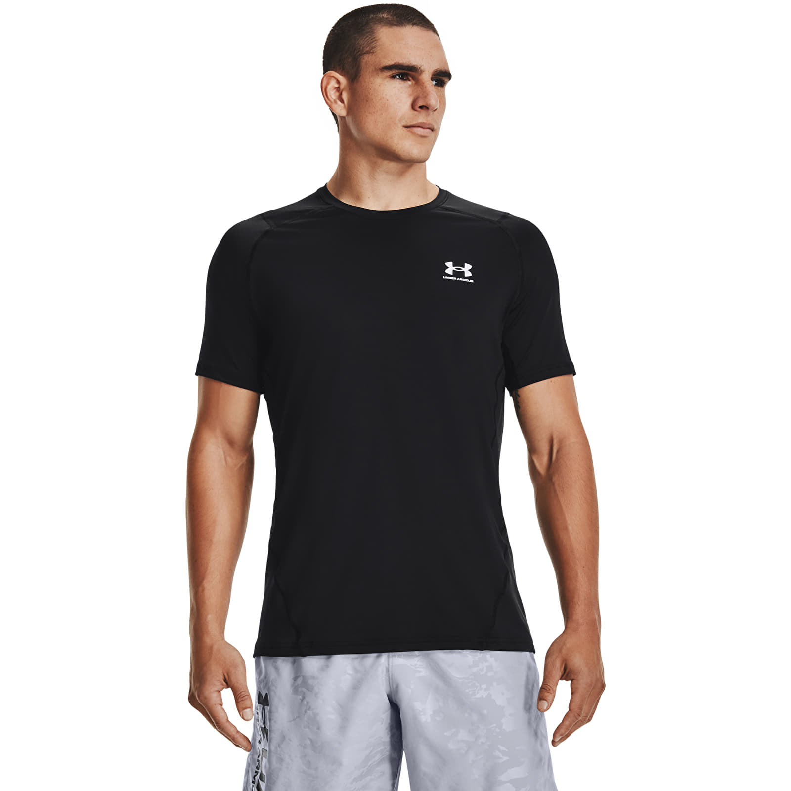 Тениски Under Armour Hg Fitted SS Tee Black 121906_S