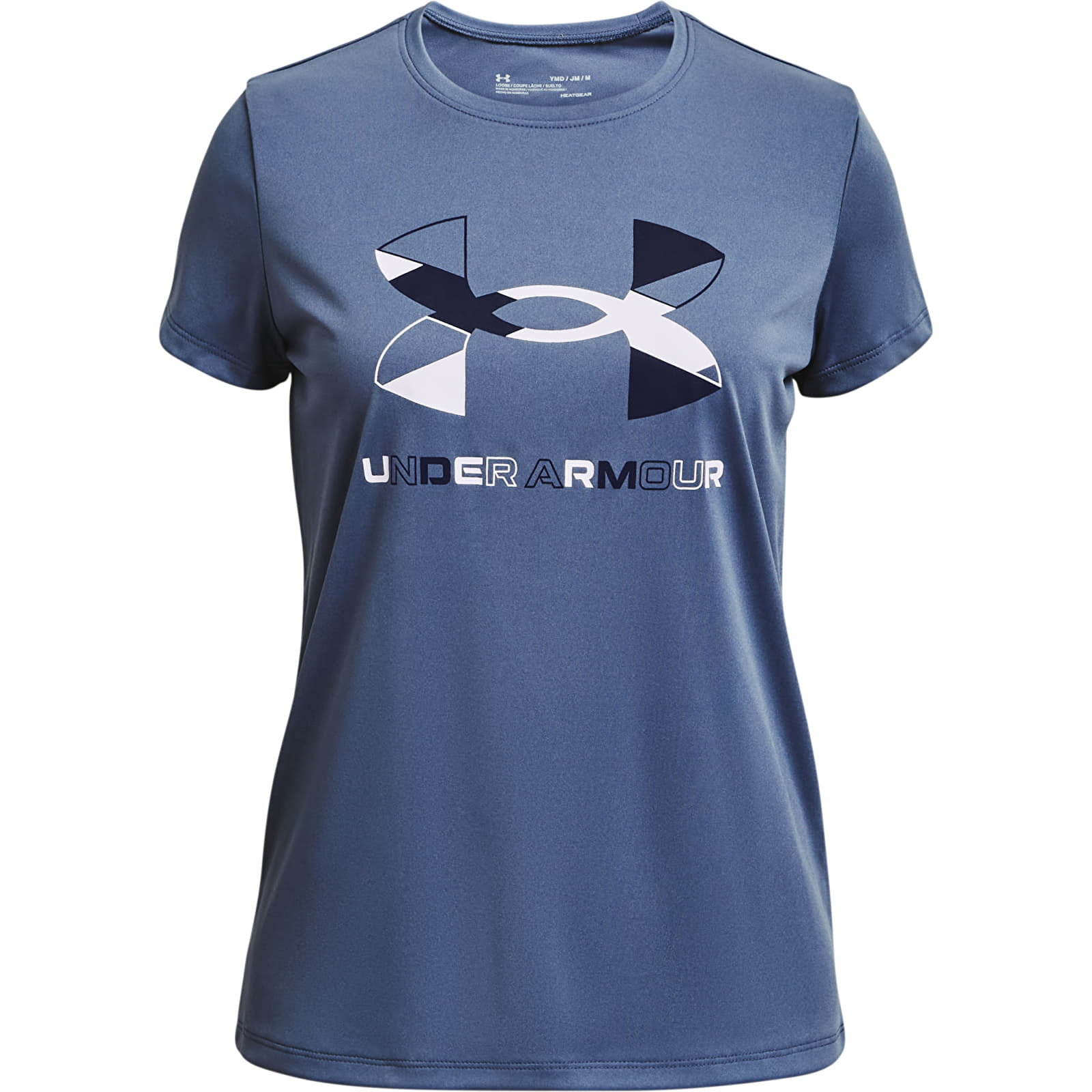 Тениски Under Armour Y Tech Graphic Big Logo SS Tee Blue 122263_S
