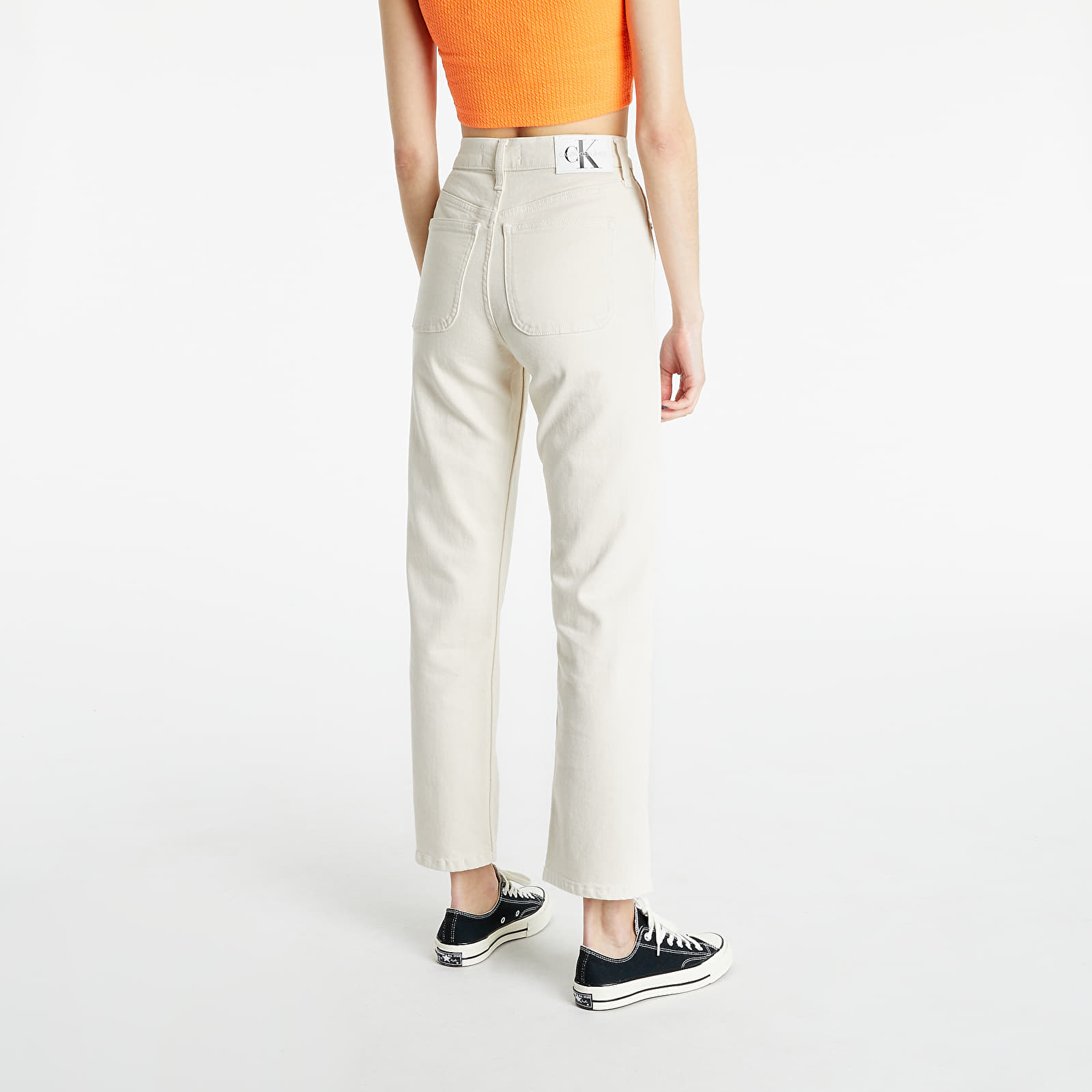 Дънки Calvin Klein Jeans Straight Ankle Denim Light 123823_28