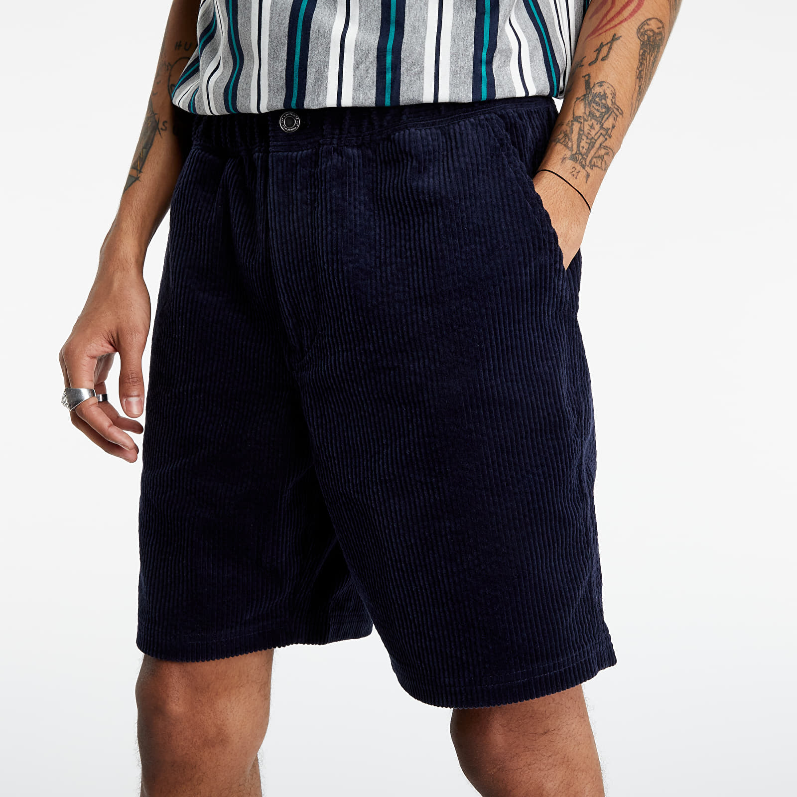 Къси панталони HUF Pennybridge Corduroy Shorts Navy Blazer 124201_S