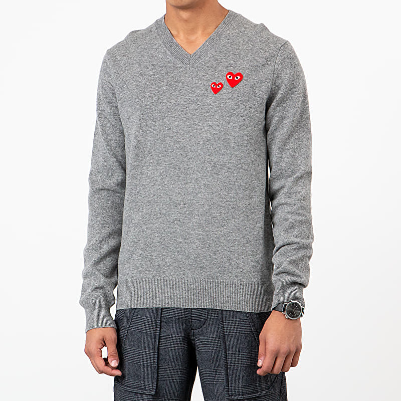Суичъри и пуловери Comme des Garçons PLAY Crewneck Sweatshirt Grey 47395_XL