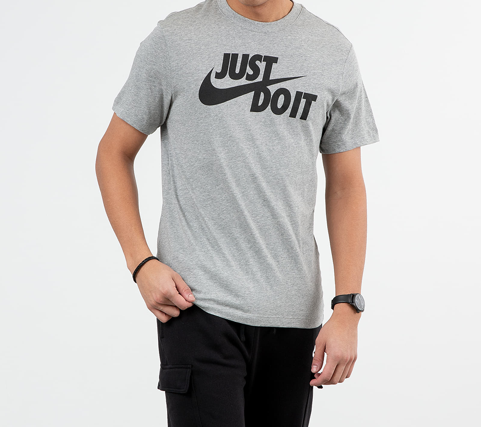 Тениски Nike Sportswear Just Do It Swoosh Tee Dark Grey Heather/ Black 50615_S