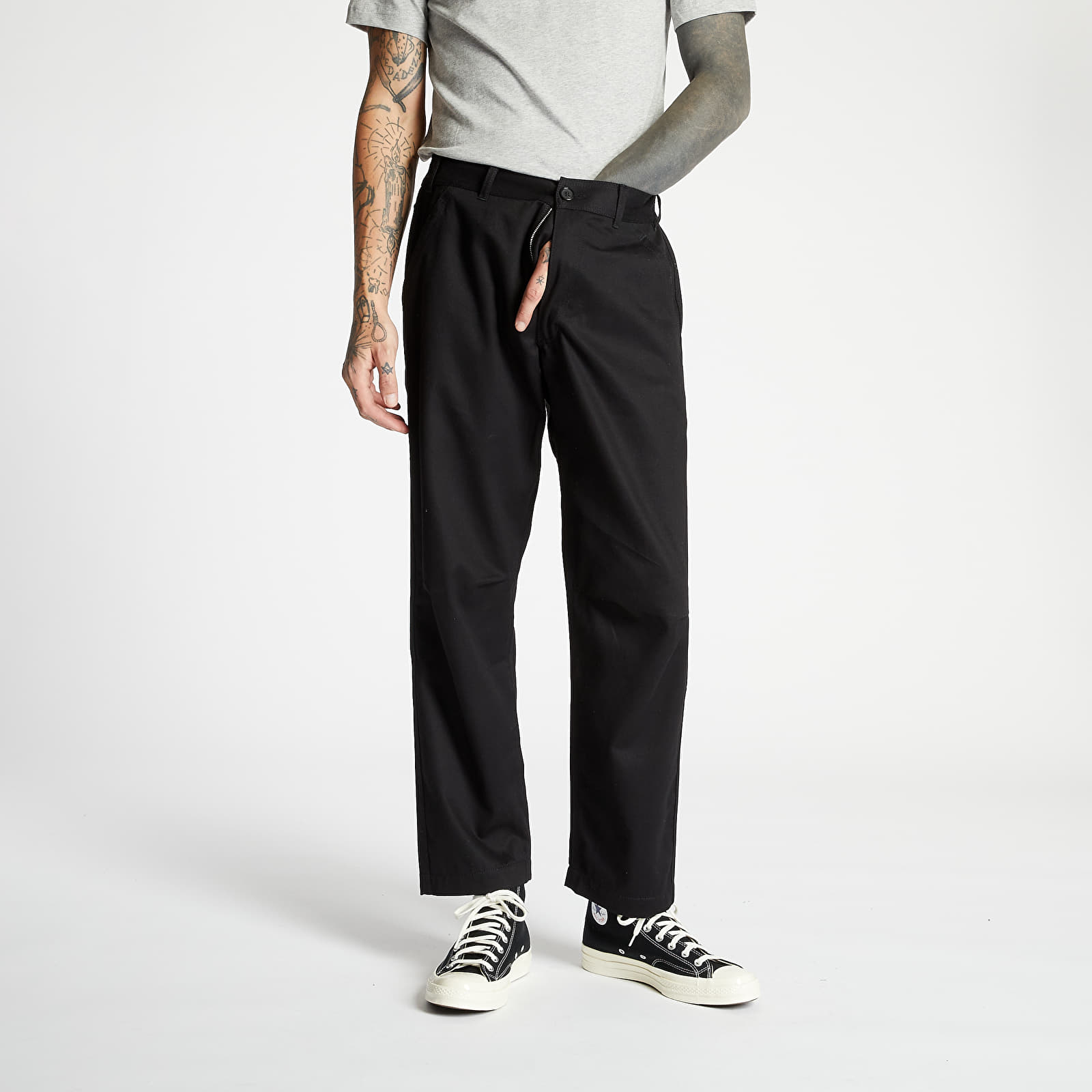 Дънки и панталони Comme des Garcons SHIRT Twill Engineered Pants Black 76063_XL