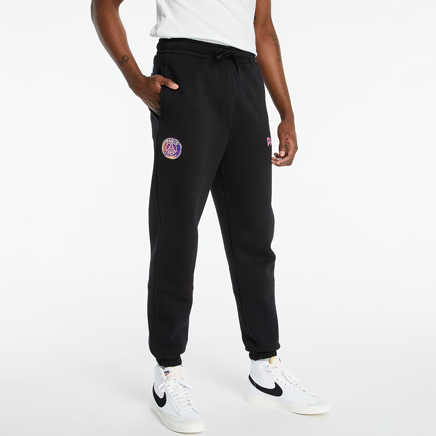 Дънки и панталони Jordan Paris Saint-Germain Fleece Pants Black/ Psychic Purple 84607_XXL