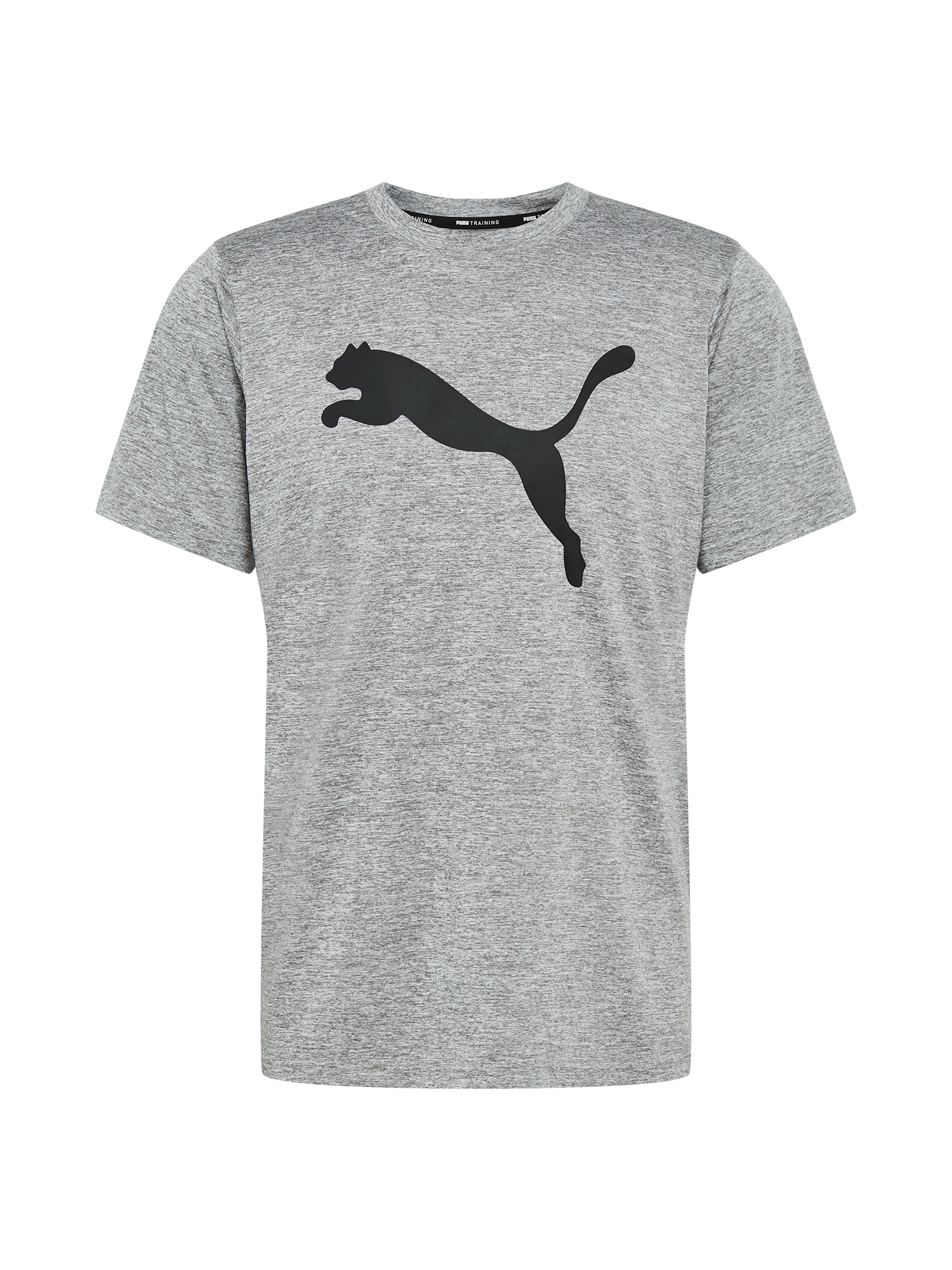 PUMA Функционална тениска ‘HEATHER CAT’  сив меланж / черно 43104826