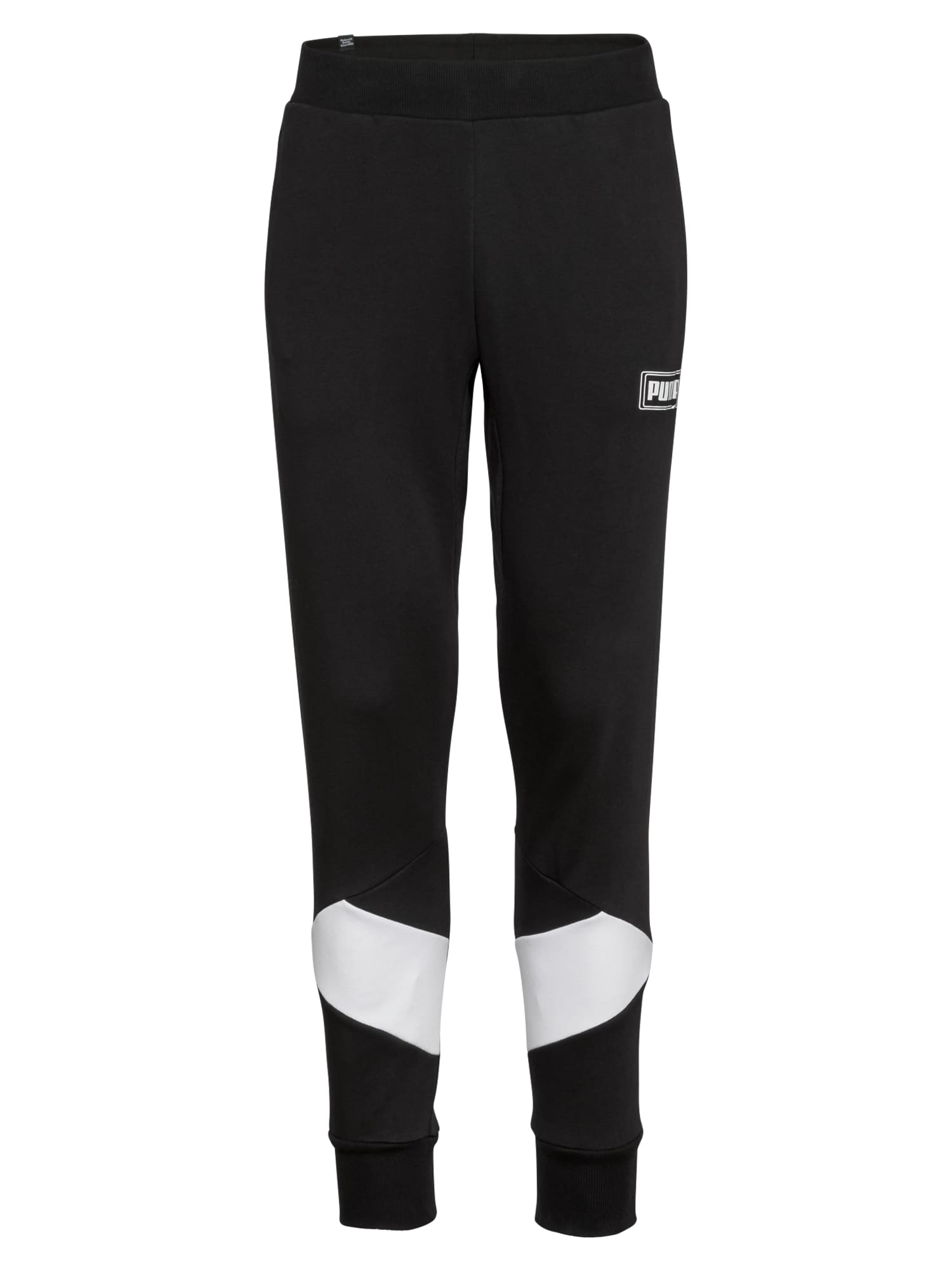PUMA Спортен панталон ‘REBEL’  черно / бяло 43174910