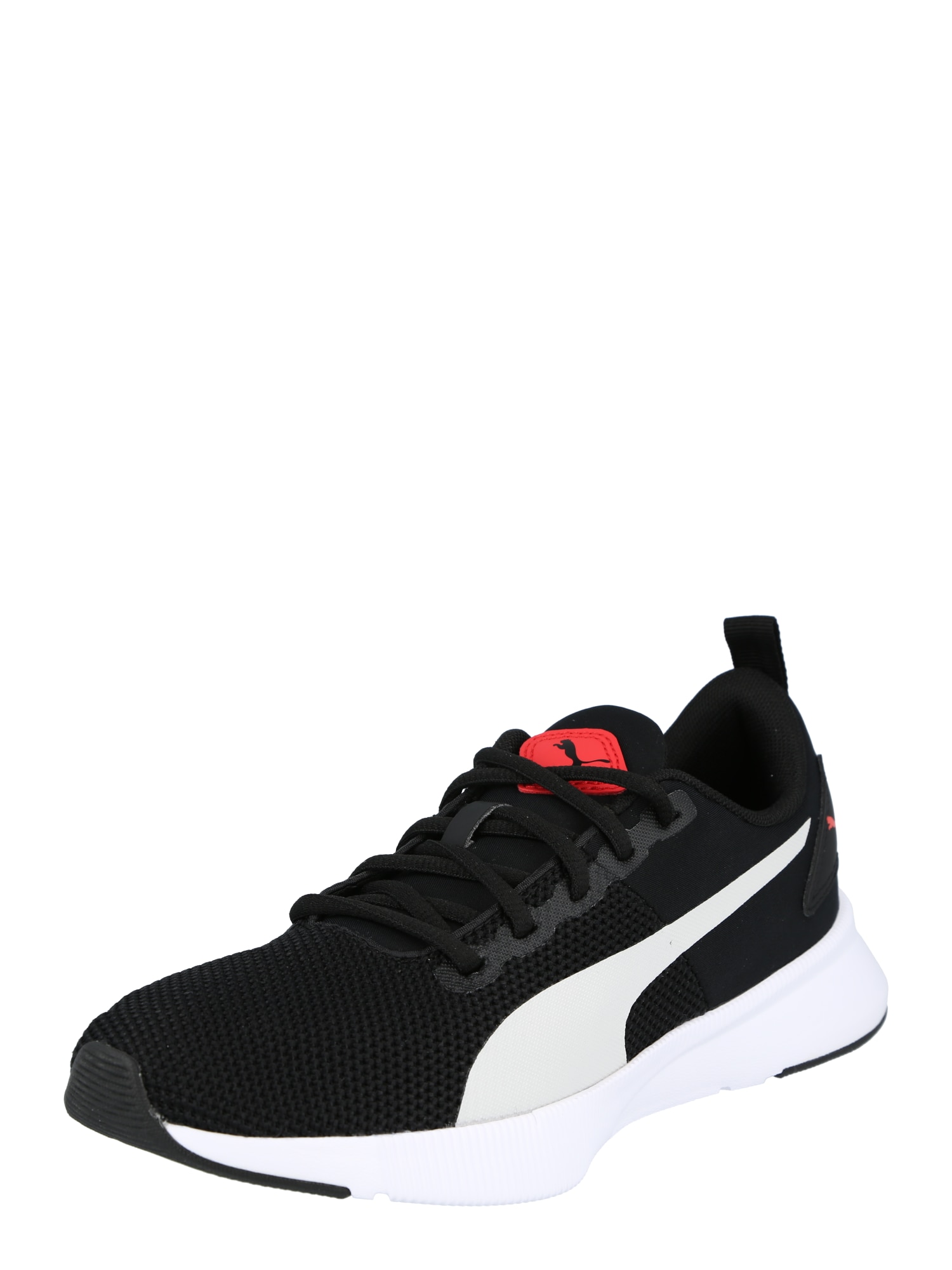 PUMA Спортни обувки ‘Flyer Runner Jr’  черно / бяло / светлочервено 43224633