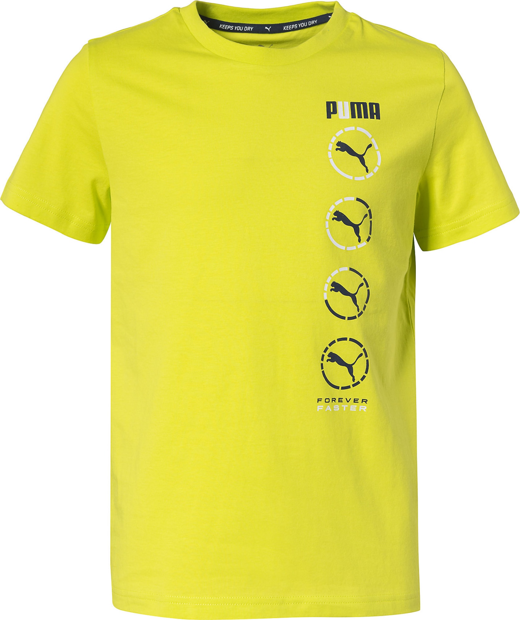 PUMA Тениска  лимоненожълто / бяло / черно 45539908