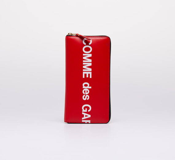 Портфейли Comme des Garçons Huge Logo Wallet Red 303210