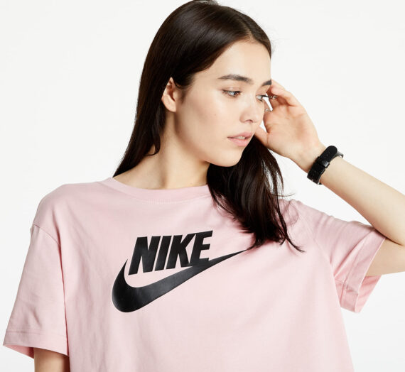 Тениски Nike Sportswear W Tee Essential Crop Icon Ftr Pink Glaze/ Black 733477