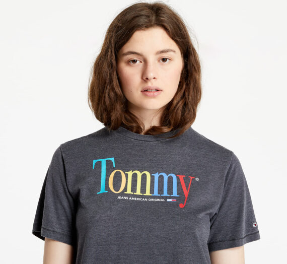 Тениски Tommy Jeans Relaxed Color Tommy Tee Black 748066