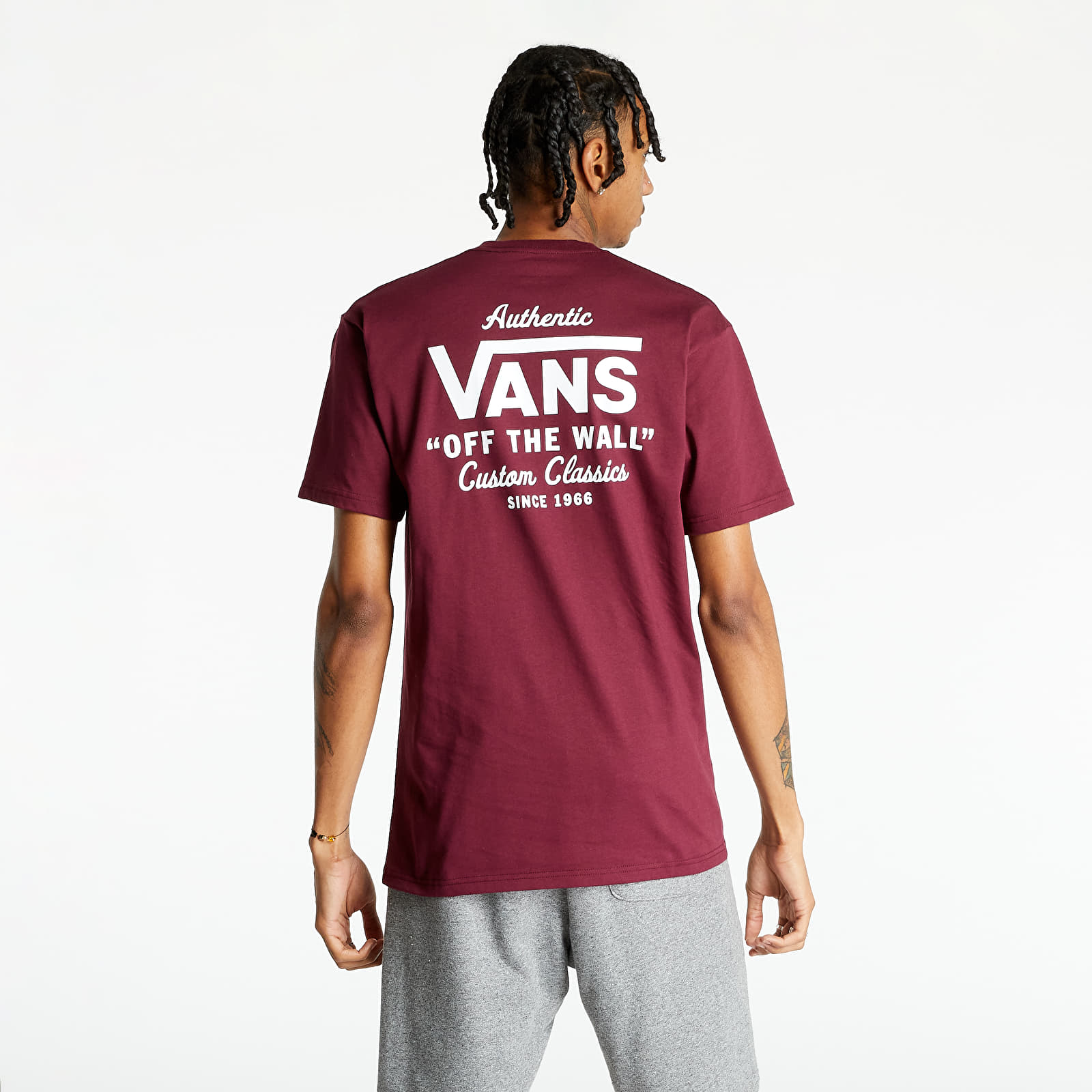 Тениски Vans Holder St Classic T-Shirt Burgundy/ White 778957