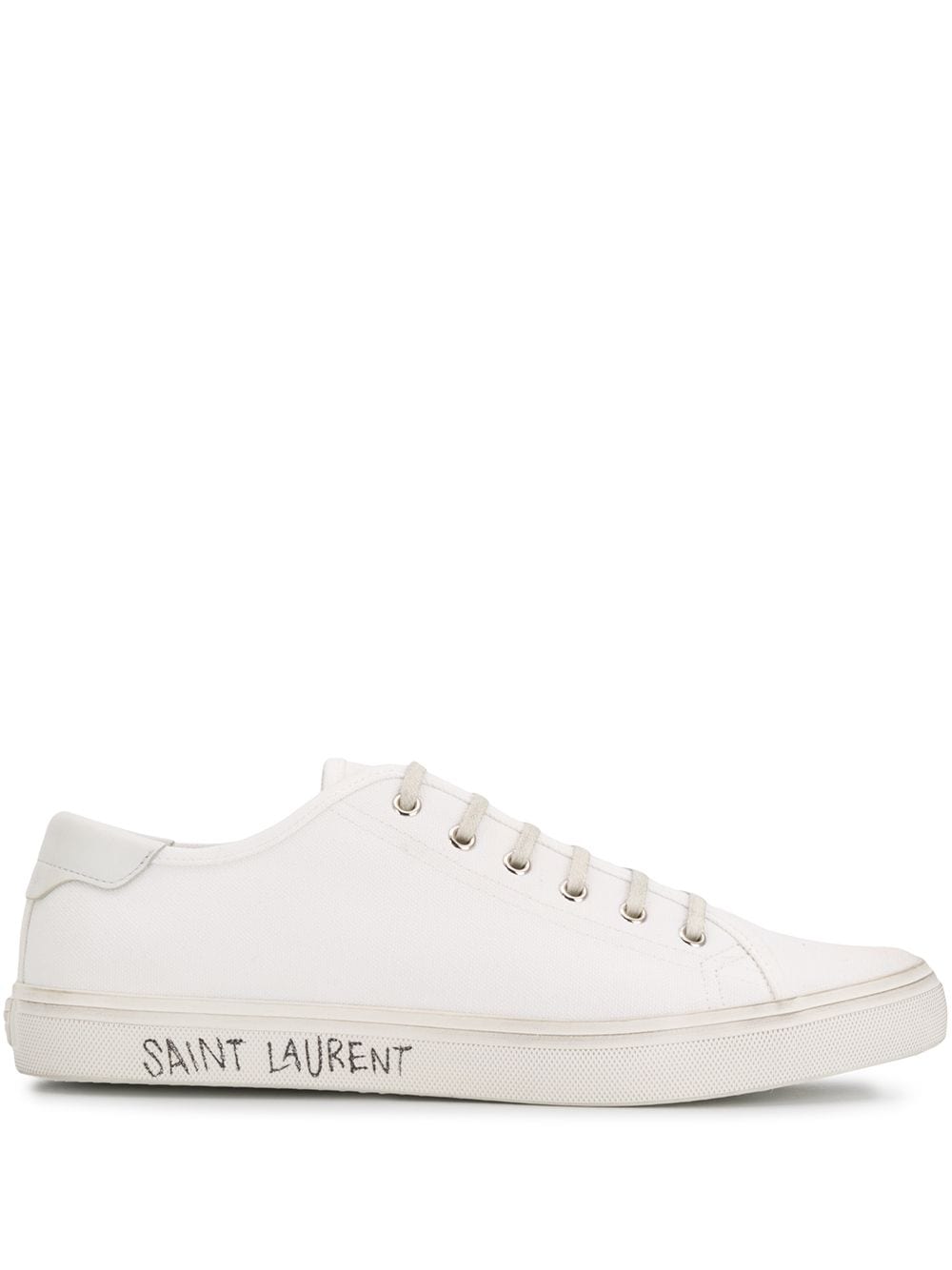Canvas And Leather Sneakers мъжки обувки Saint Laurent 835734454_41