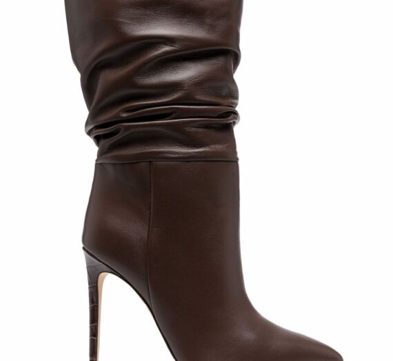 Leather Heel Ankle Boots дамски обувки Paris Texas 840997280_36