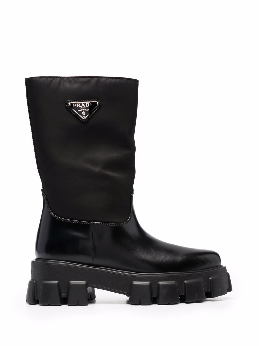 Logo Leather Ankle Boots дамски обувки Prada 841155378_35