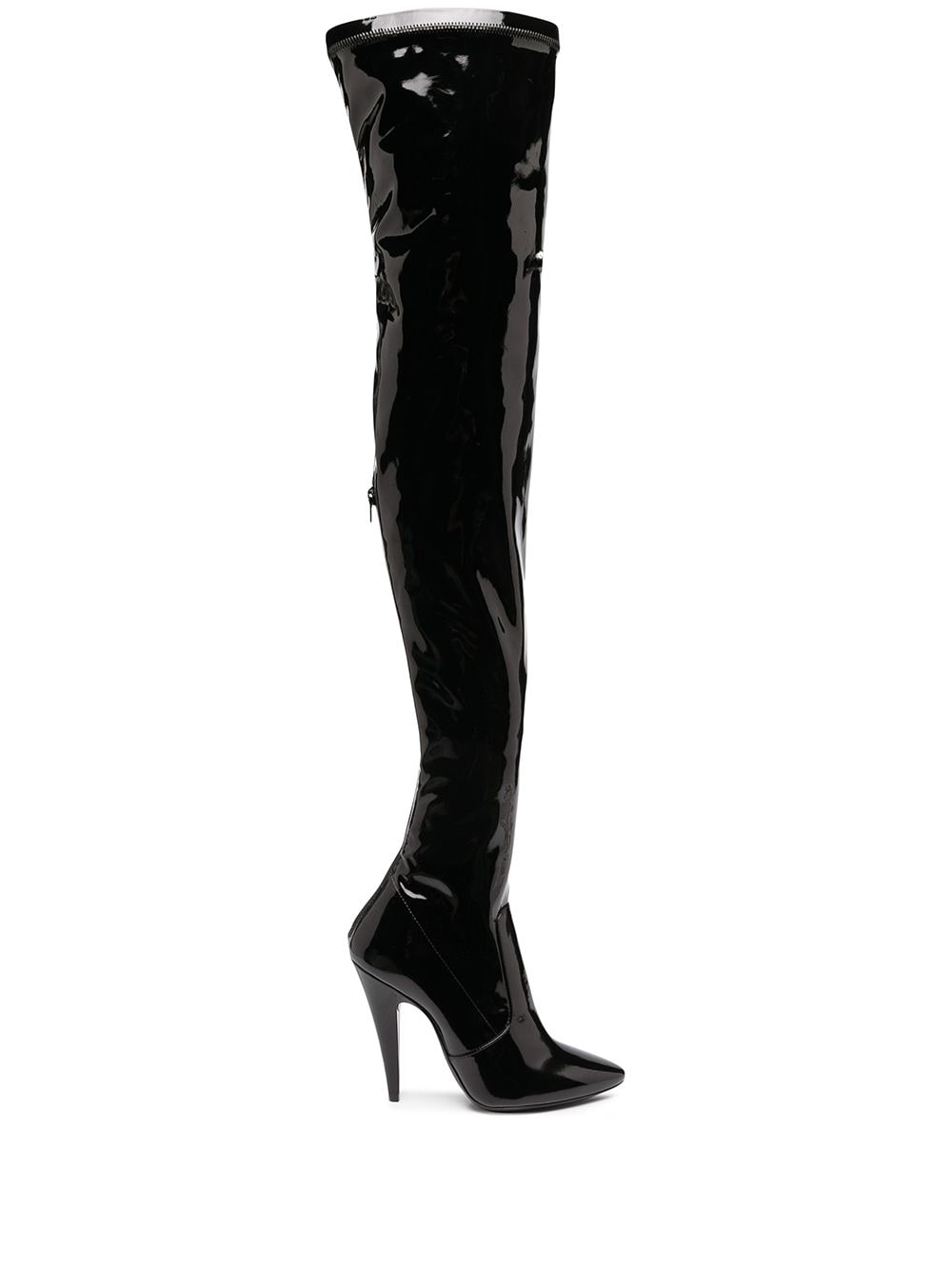 Aylah Patent Over-the-knee Boots дамски обувки Saint Laurent 842842163_37_5