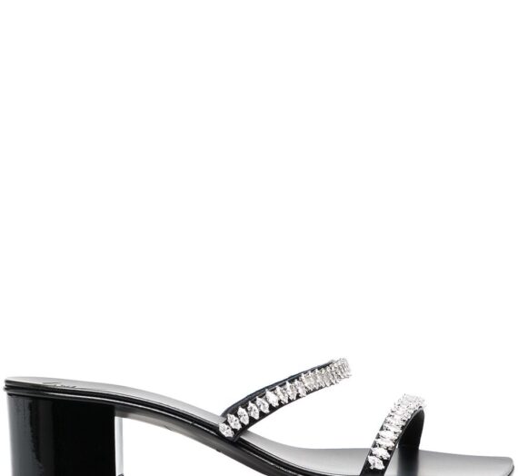 Leather Crystal-strap Sandals дамски обувки Giuseppe Zanotti Design 844072221_35