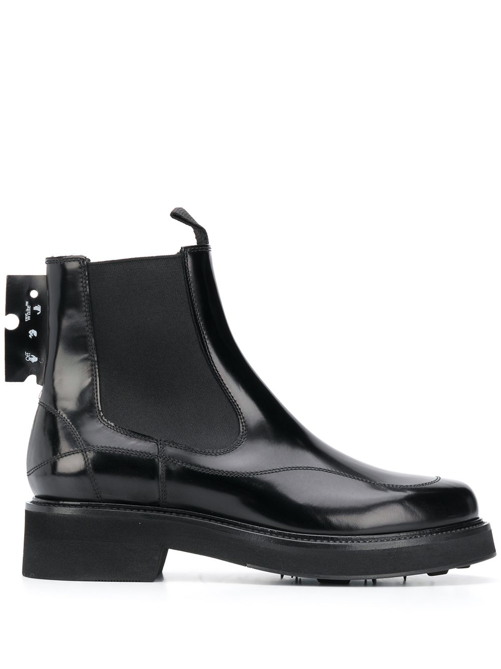 Leather Chealsea Boots дамски обувки Off-white 844150516_41
