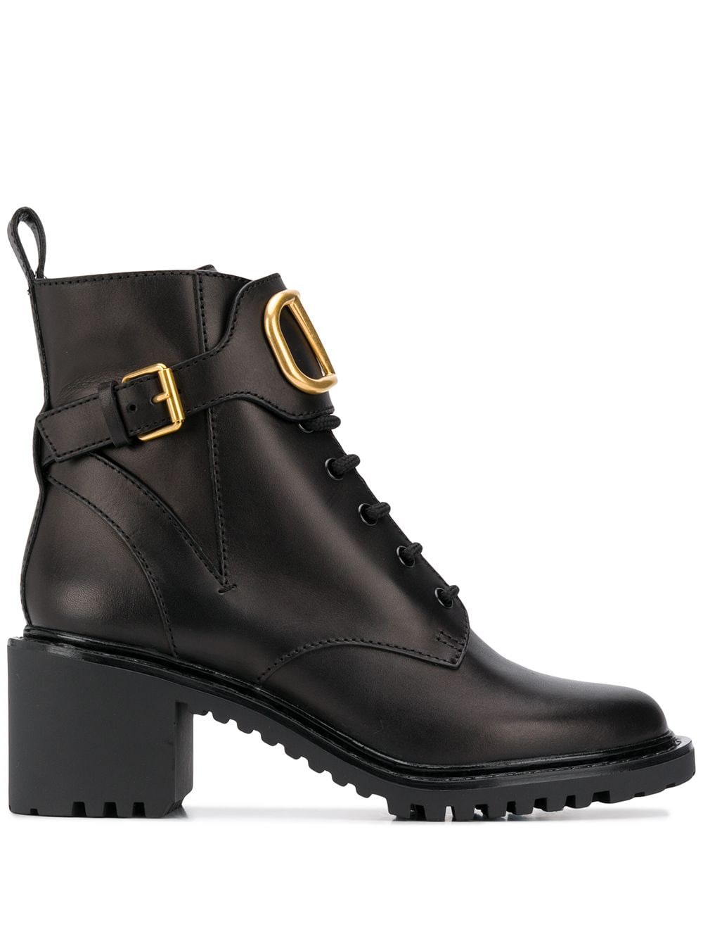 Vlogo Leather Combat Boots дамски обувки Valentino Garavani 846050419_36