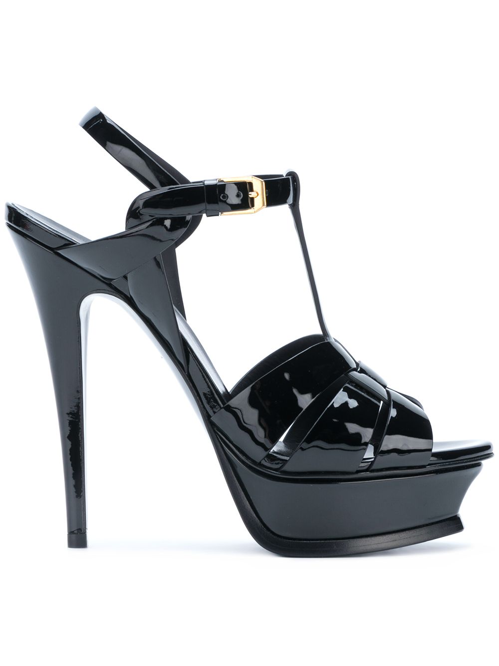 Tribute Patent Leather Sandals дамски обувки Saint Laurent 849900515_36_5