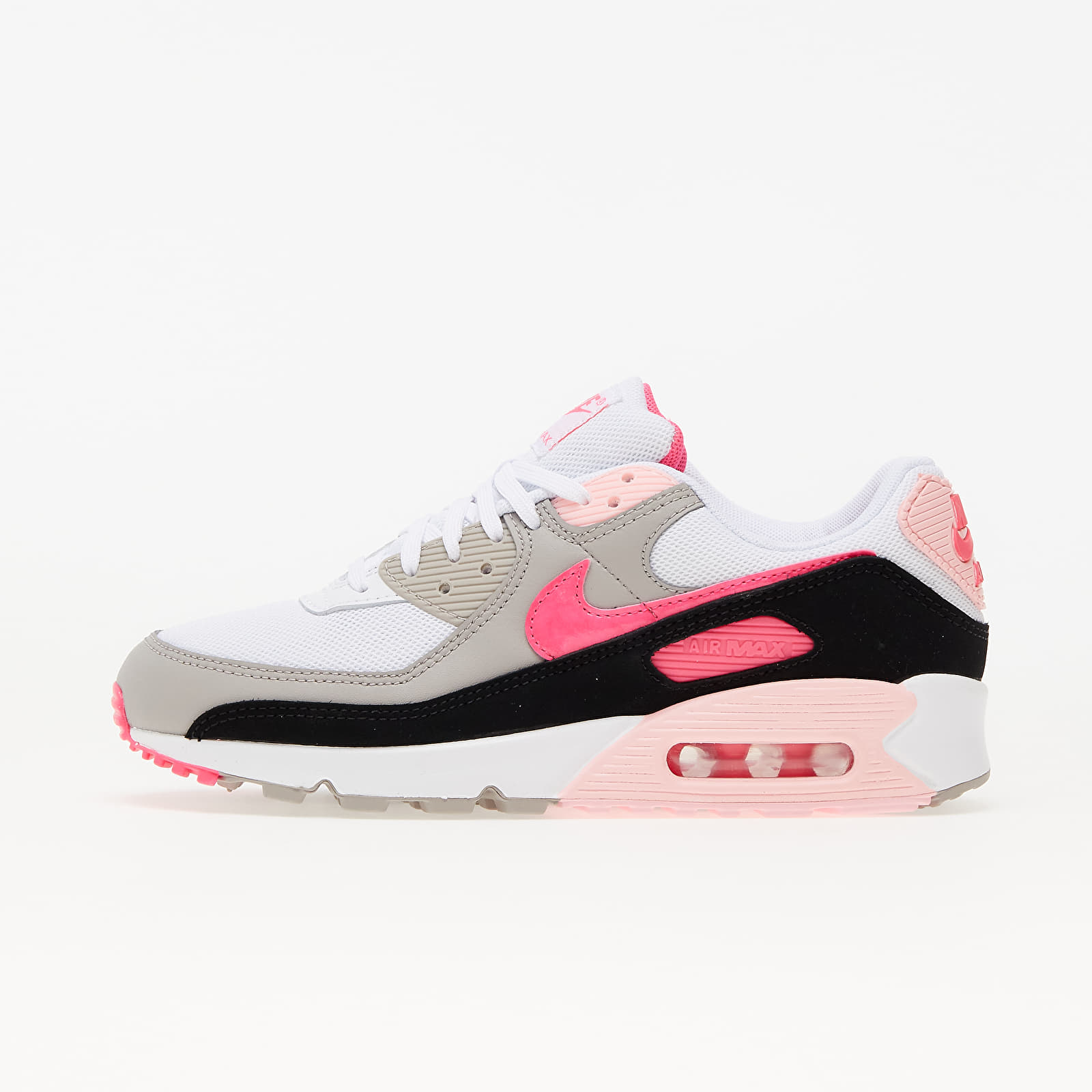 Дамски кецове и обувки Nike W Air Max 90 White/ Hyper Pink-Black-College Grey 853972