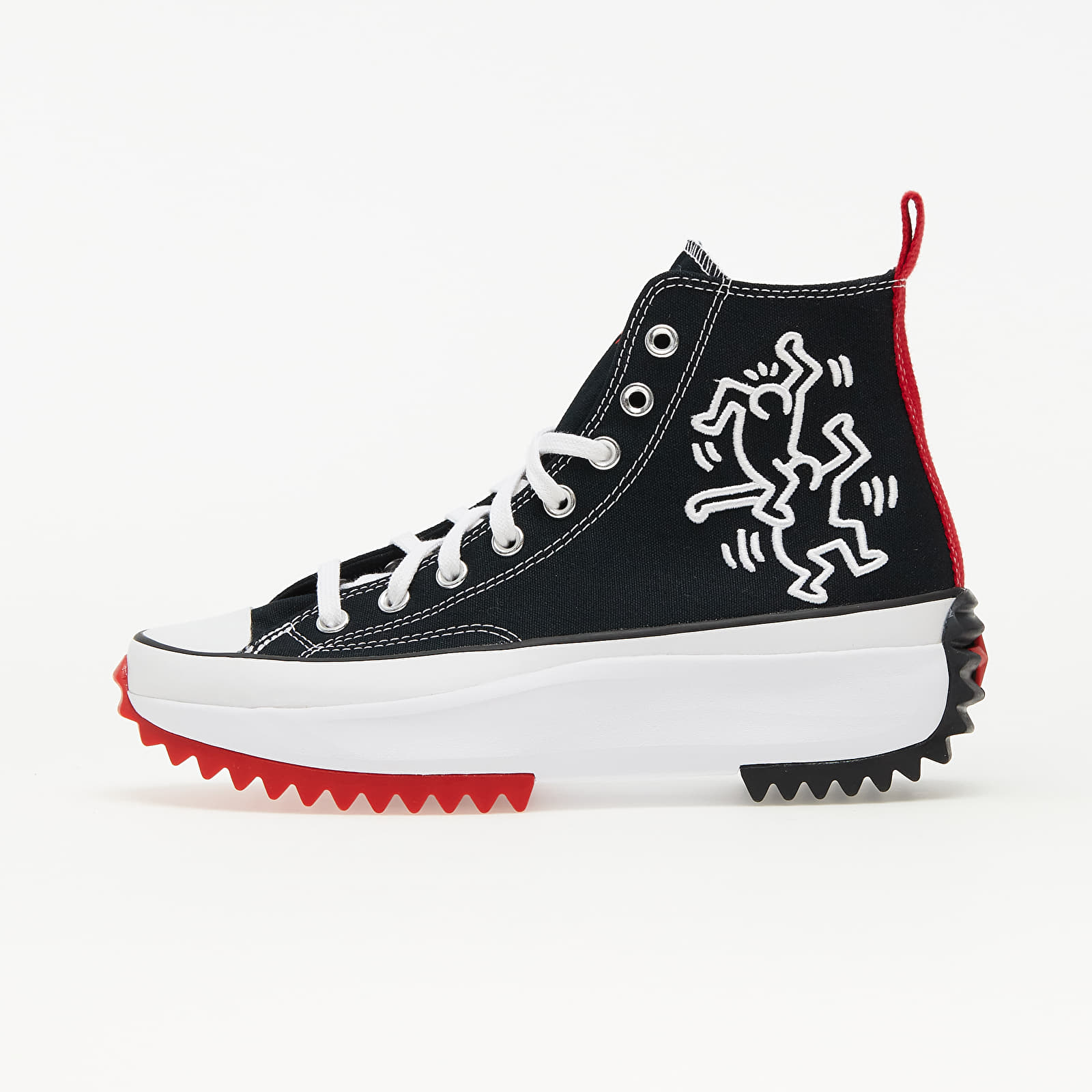 Дамски кецове и обувки Converse x Keith Haring Run Star Hike Hi Black/ White/ Red 896581