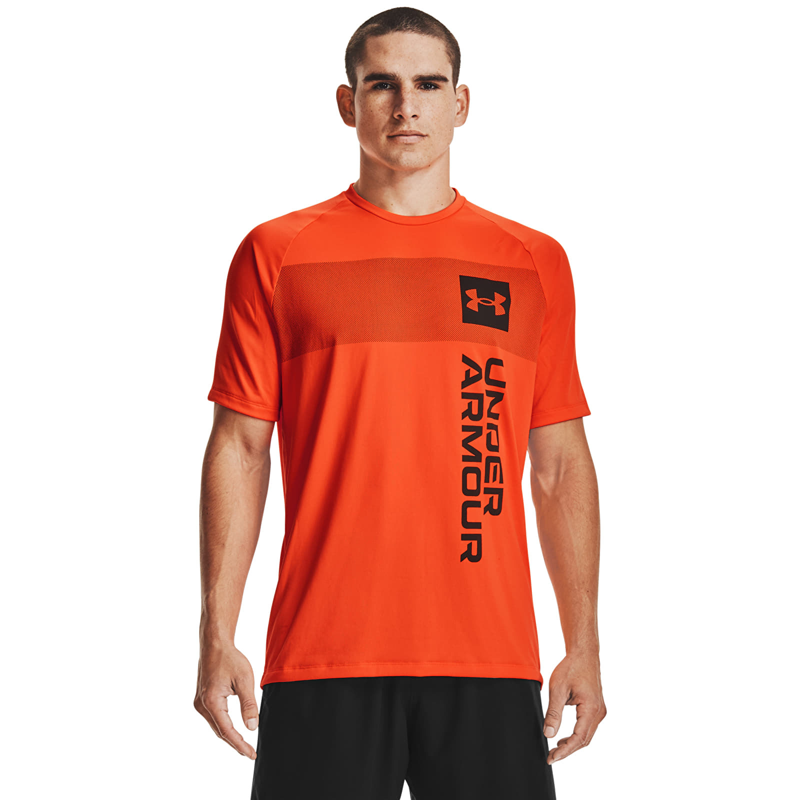 Тениски Under Armour Tech 2.0 Vert Wrdmrk Ss Orange 908308