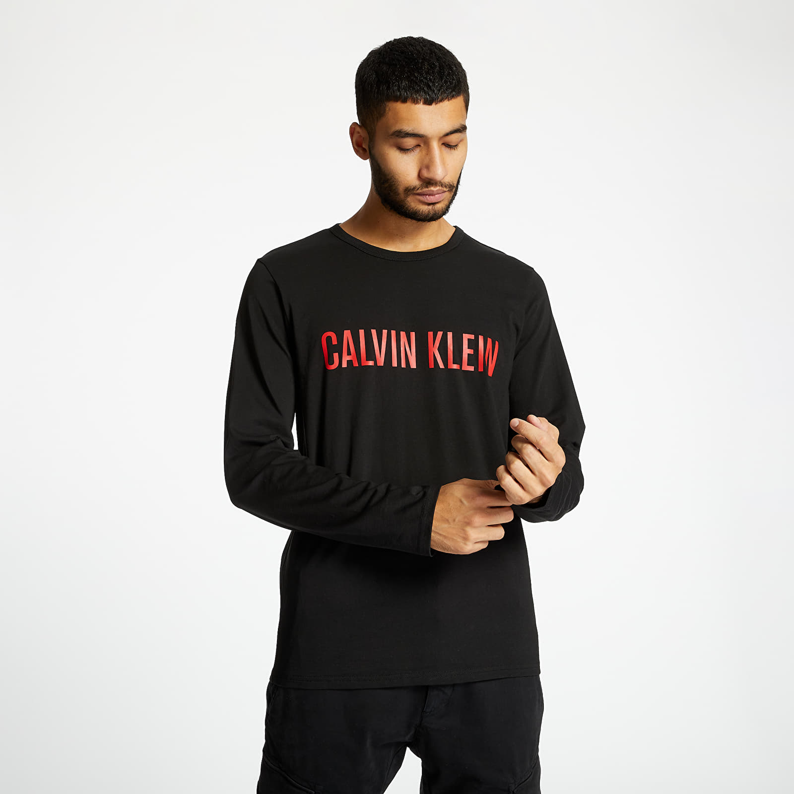 Тениски Calvin Klein Lounge Long-Sleeve TEE Black/Red 624937
