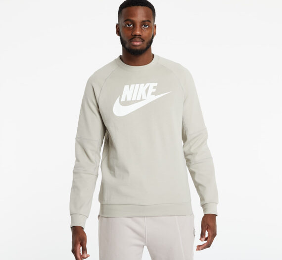 Суичъри и пуловери Nike Sportswear Fleece Crew Stone/ White 722158