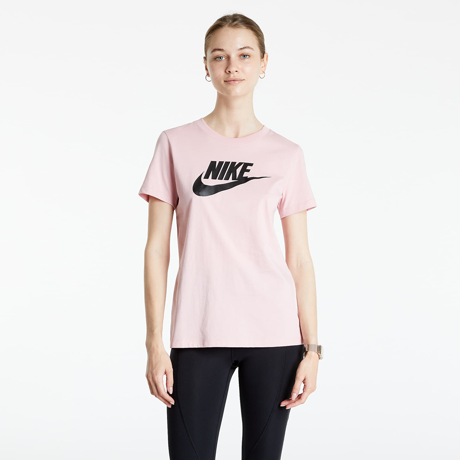 Тениски Nike Sportswear W Essential T-Shirt Pink Glaze/ Black 722269