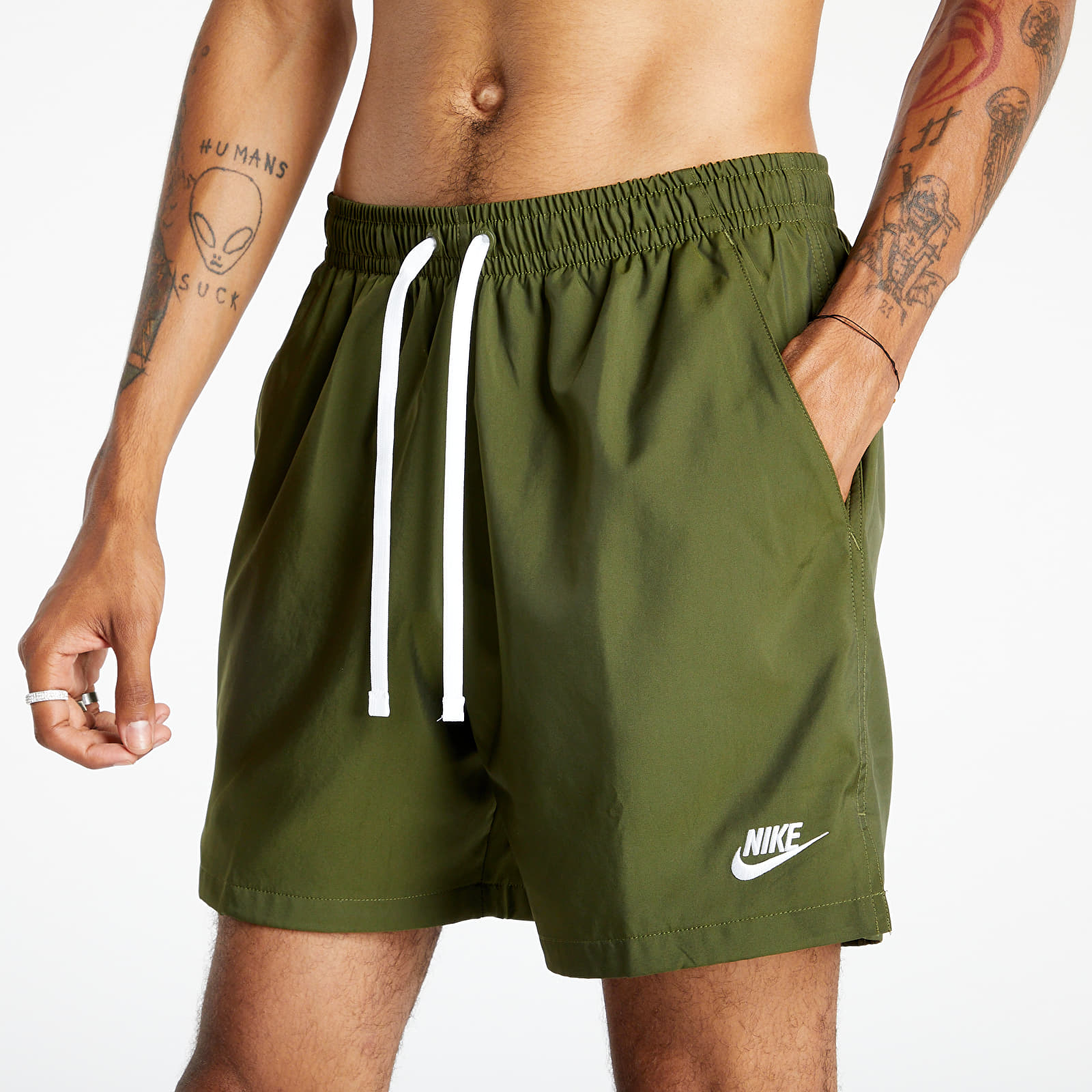 Къси панталони Nike Sportswear Men’s Woven Shorts Rough Green/ White 801661