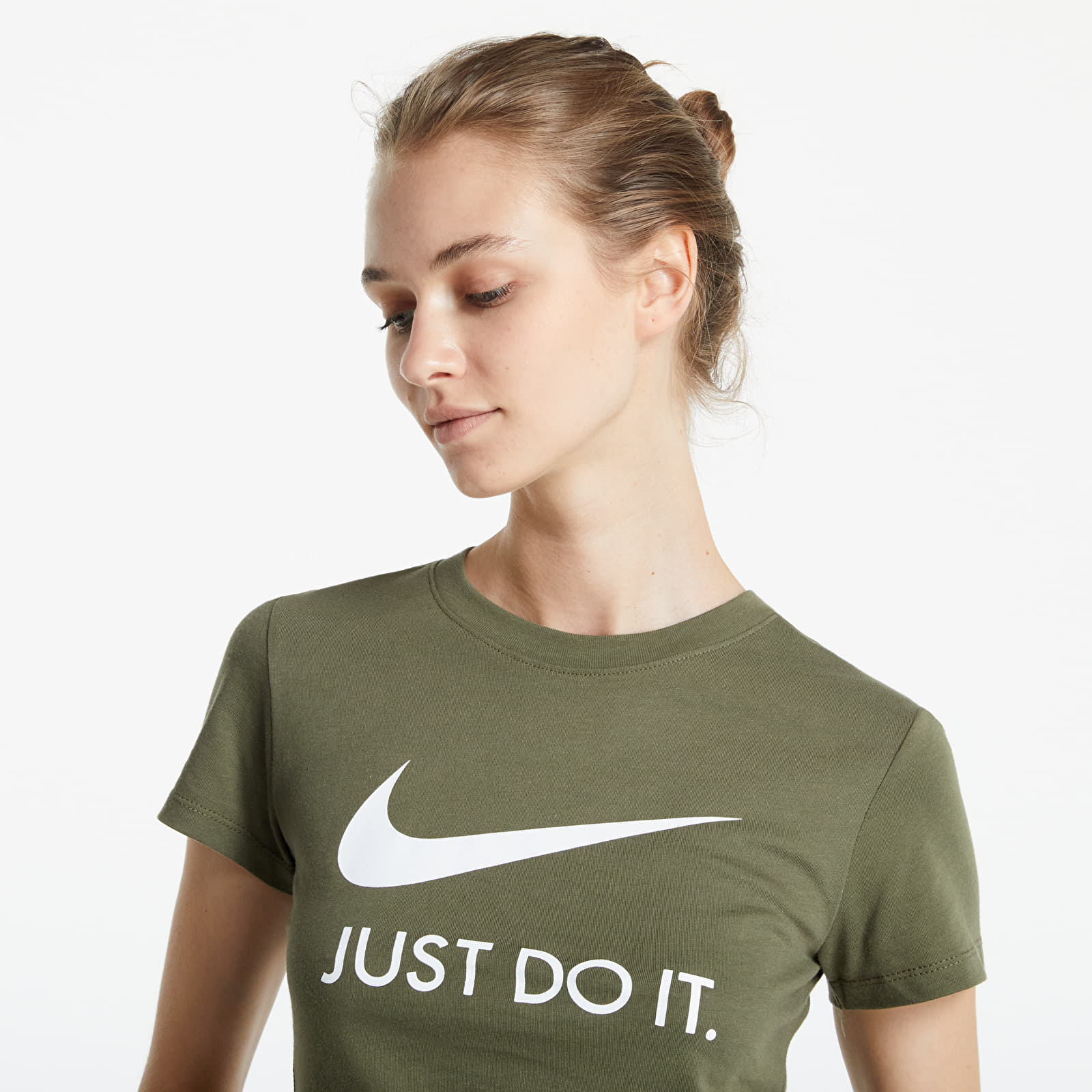 Тениски Nike Sportswear Women’s JDI T-Shirt Medium Olive/ White 803518
