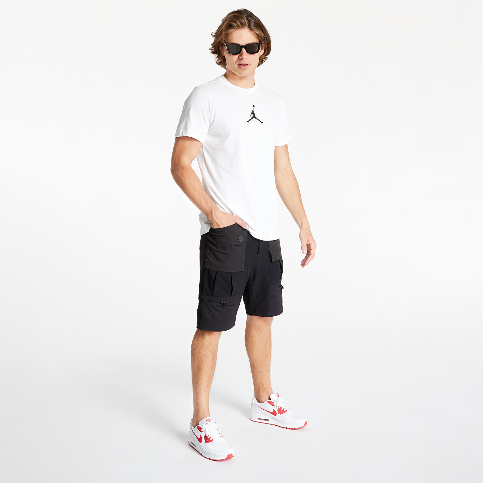 Тениски Jordan Jumpman Men’s Short-Sleeve Crew White/ Black 804514