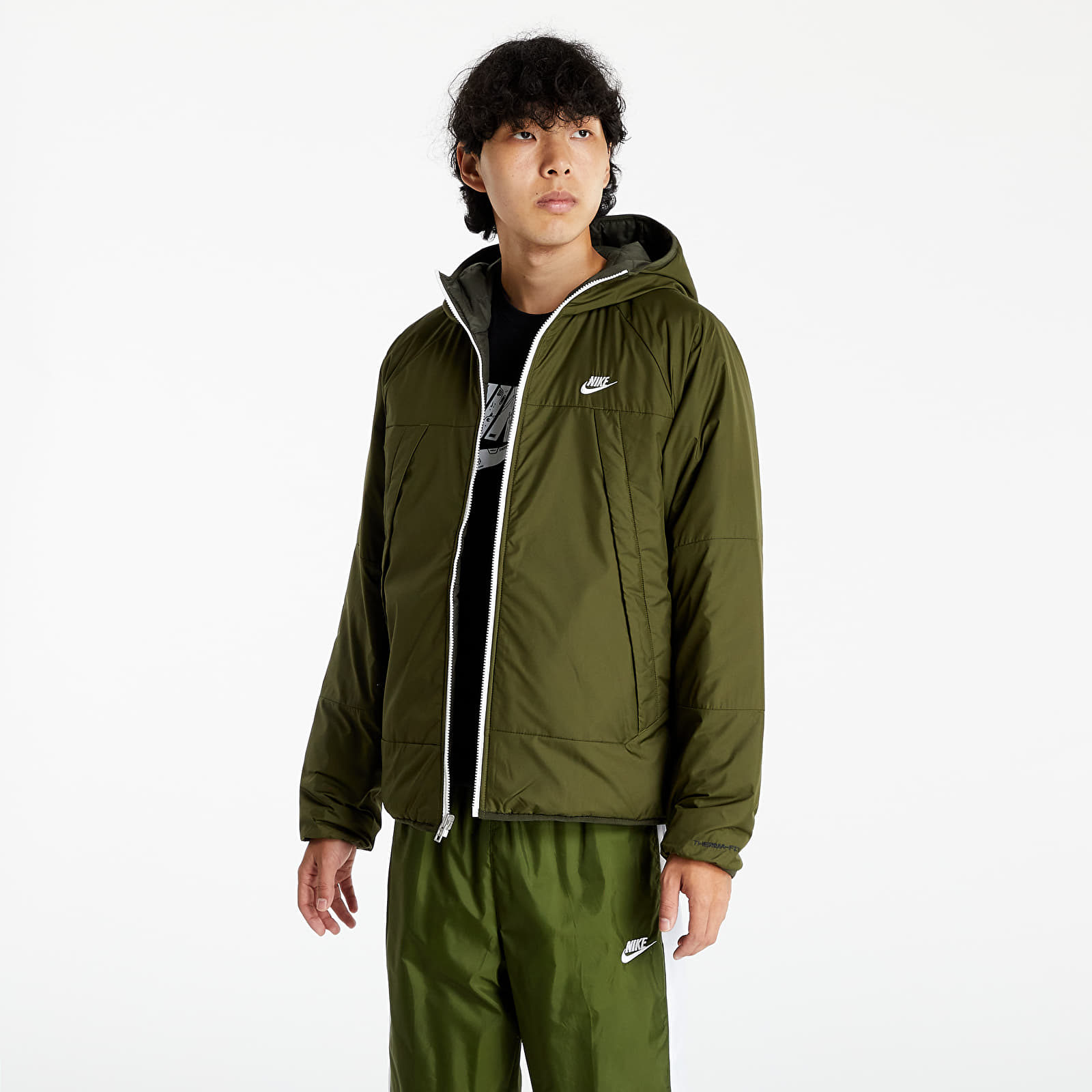Якета Nike Sportswear Therma-FIT Legacy M Reversible Hooded Jacket Rough Green/ Sequoia/ Sail 868207