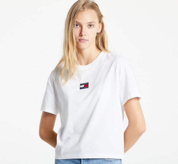 Тениски Tommy Jeans Tommy Center Badge Tee White 974893