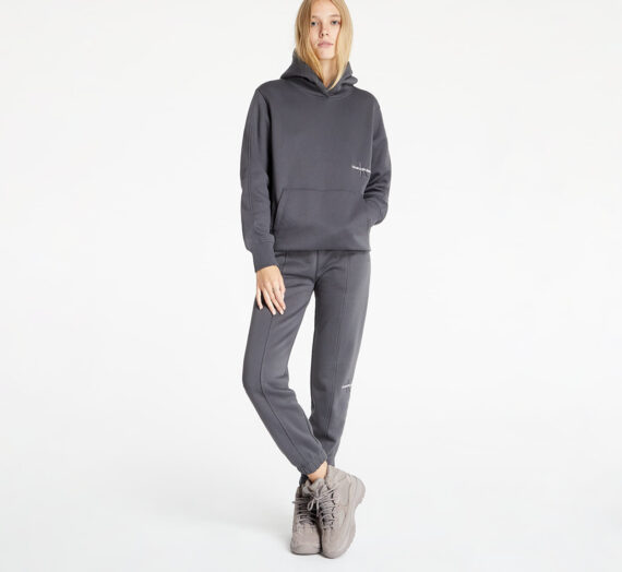 Суичъри и пуловери Calvin Klein Jeans Off Placed Monogram Hoodie Gray Pinstripe 975736