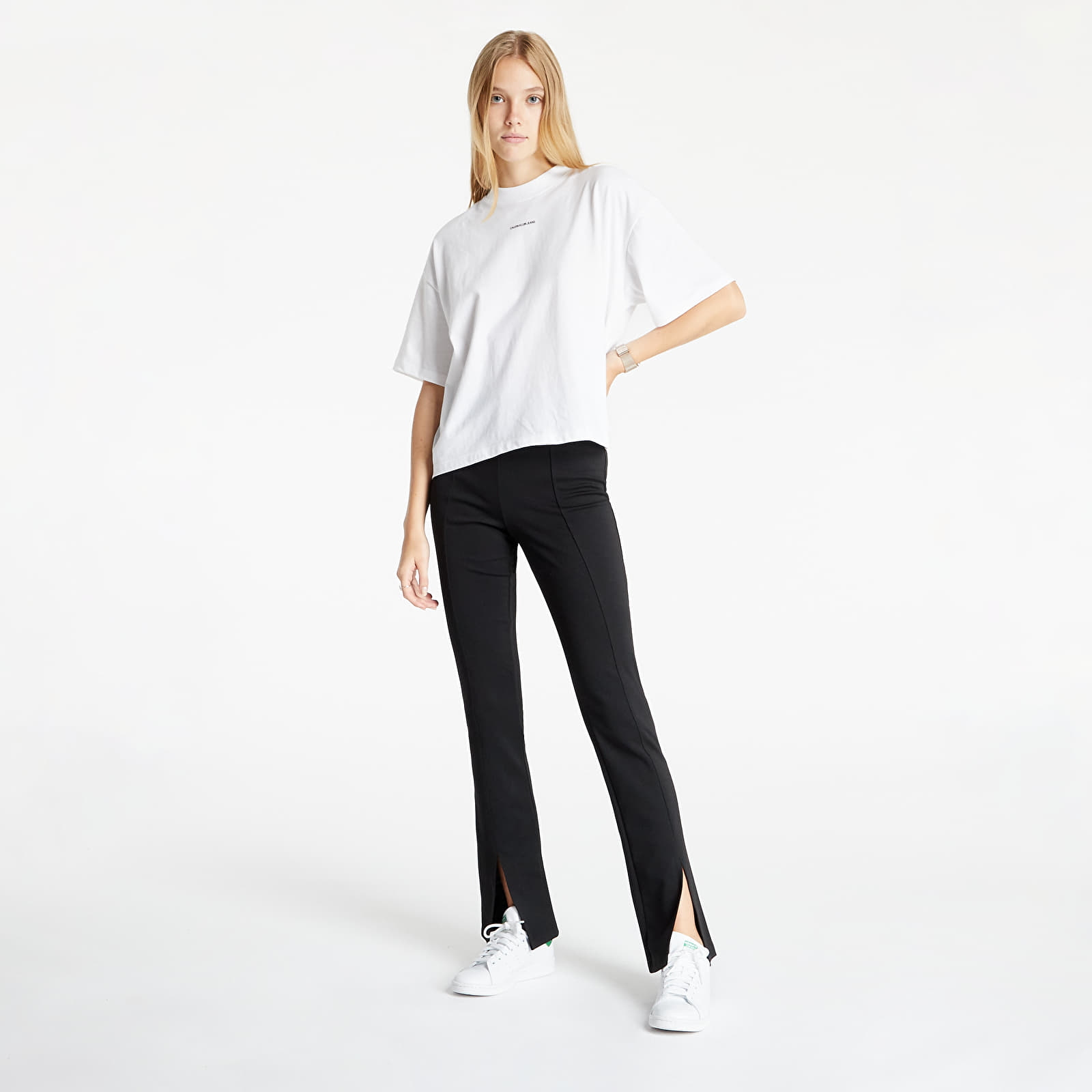 Дънки и панталони Calvin Klein Jeans Milano Split Pants Ck Black 975772
